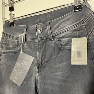 NWT Lynn G-Star Medium Grey Skinny Jeans 29x30